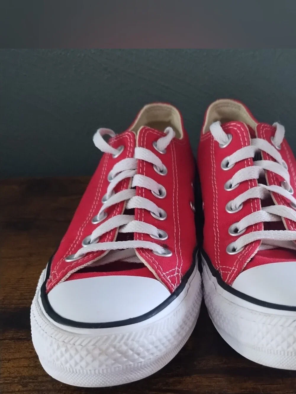 Converse Chuck Taylor All Star Low Top Red Sneakers Unisex Sz M 5 W 7 Shoes